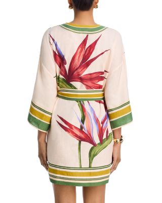 Strelitzia Kimono Swim Cover-Up