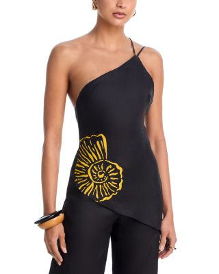 Zharit Asymmetric Backless Top