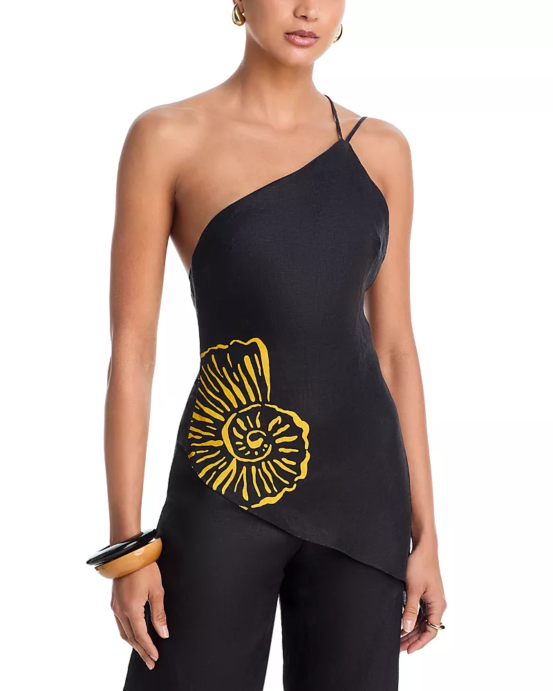 Cala de la Cruz Zharit Asymmetric Backless Top
