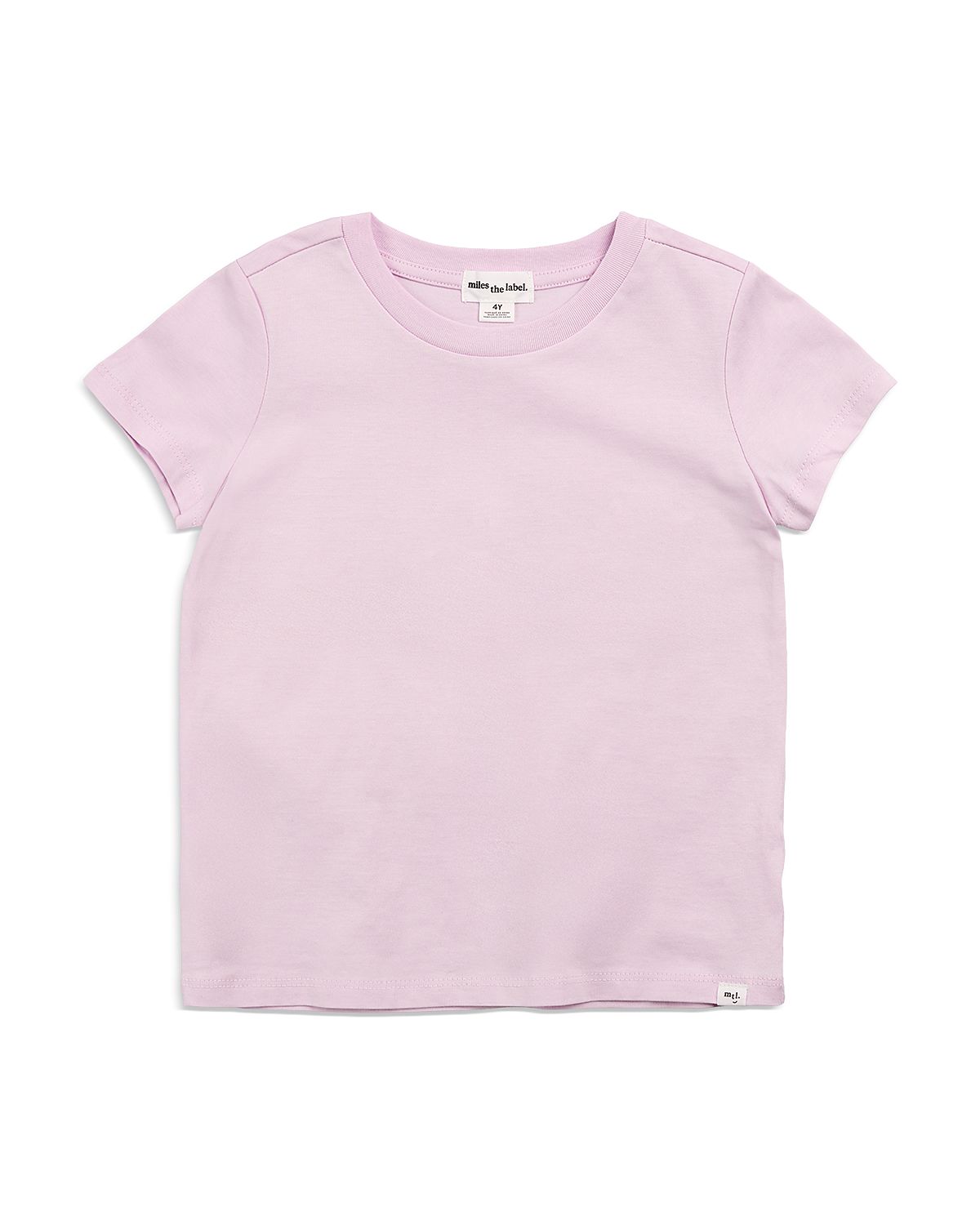 Miles The Label Girls' Short Sleeved Basic Knit Tee - Little Kid