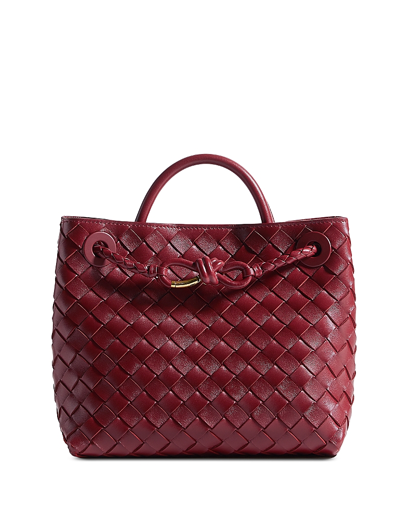 Bottega Veneta Small Andiamo Intrecciato Leather Top Handle Bag · OS