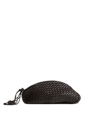 Small Intrecciato Leather Clutch