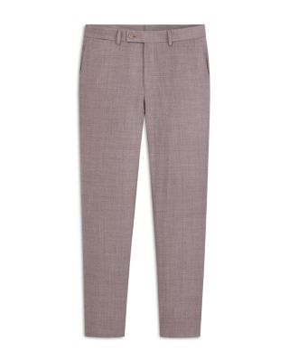 Winter Modern Fit Sharkskin Mauve Suit Pants
