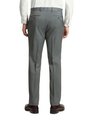 Winter Modern Fit Green Plaid Suit Pants