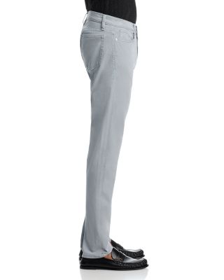 L'Homme Slim Fit Brushed Twill Pants in Sea Blue