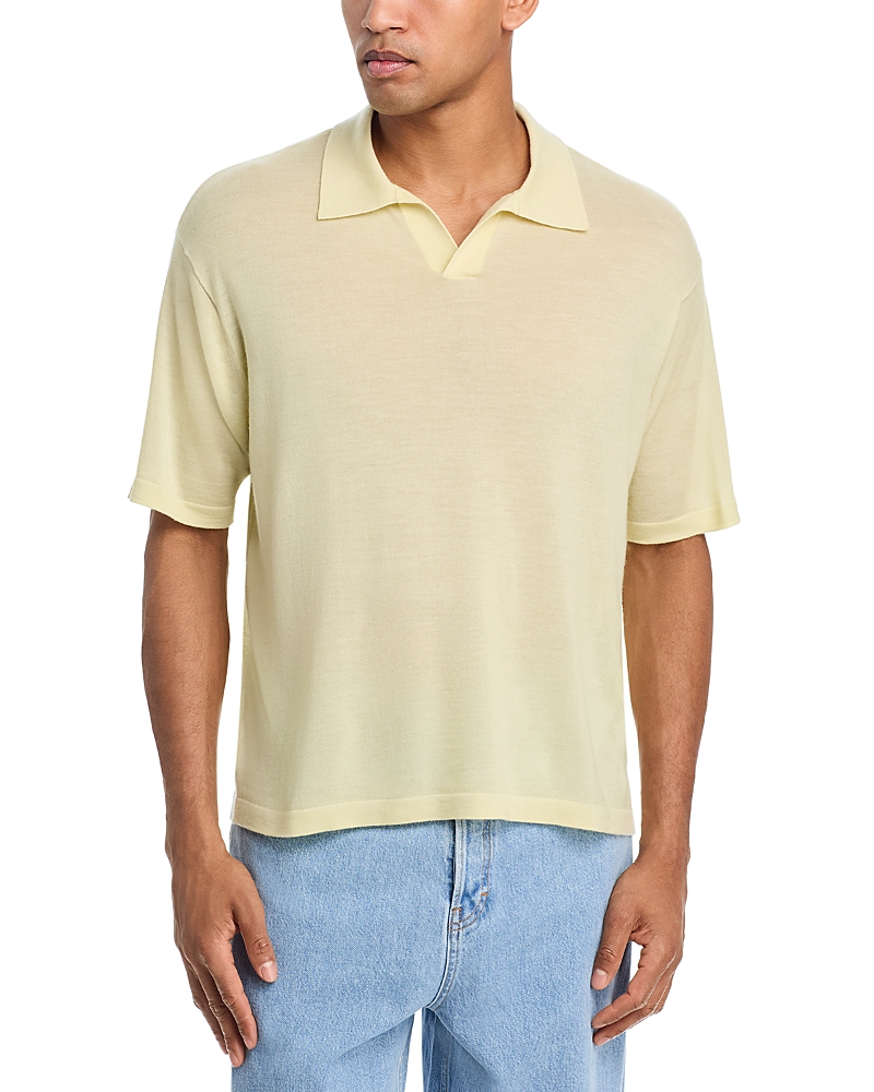 Frame Superfine Short Sleeve Polo Sweater