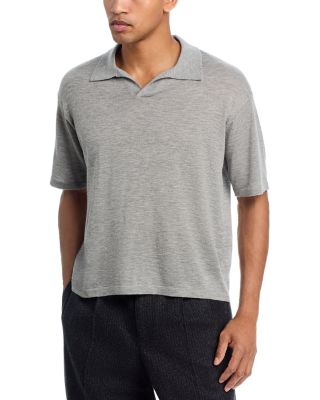 Frame Superfine Short Sleeve Polo Sweater