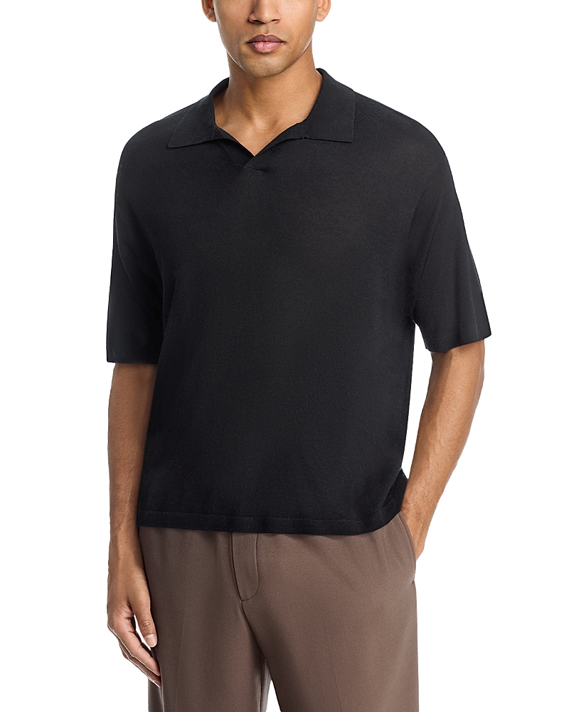 Frame Superfine Short Sleeve Polo Sweater