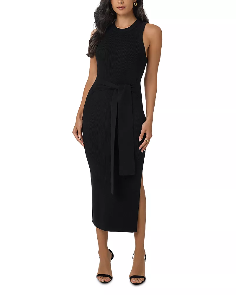 Toccin Piper Tie Front Midi Dress