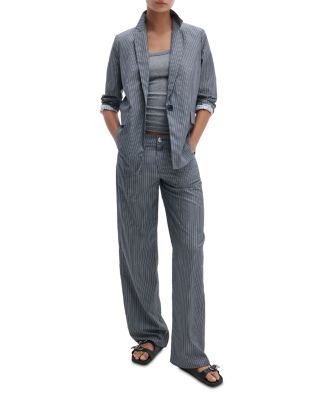 Jennie Poplin Stripe Blazer