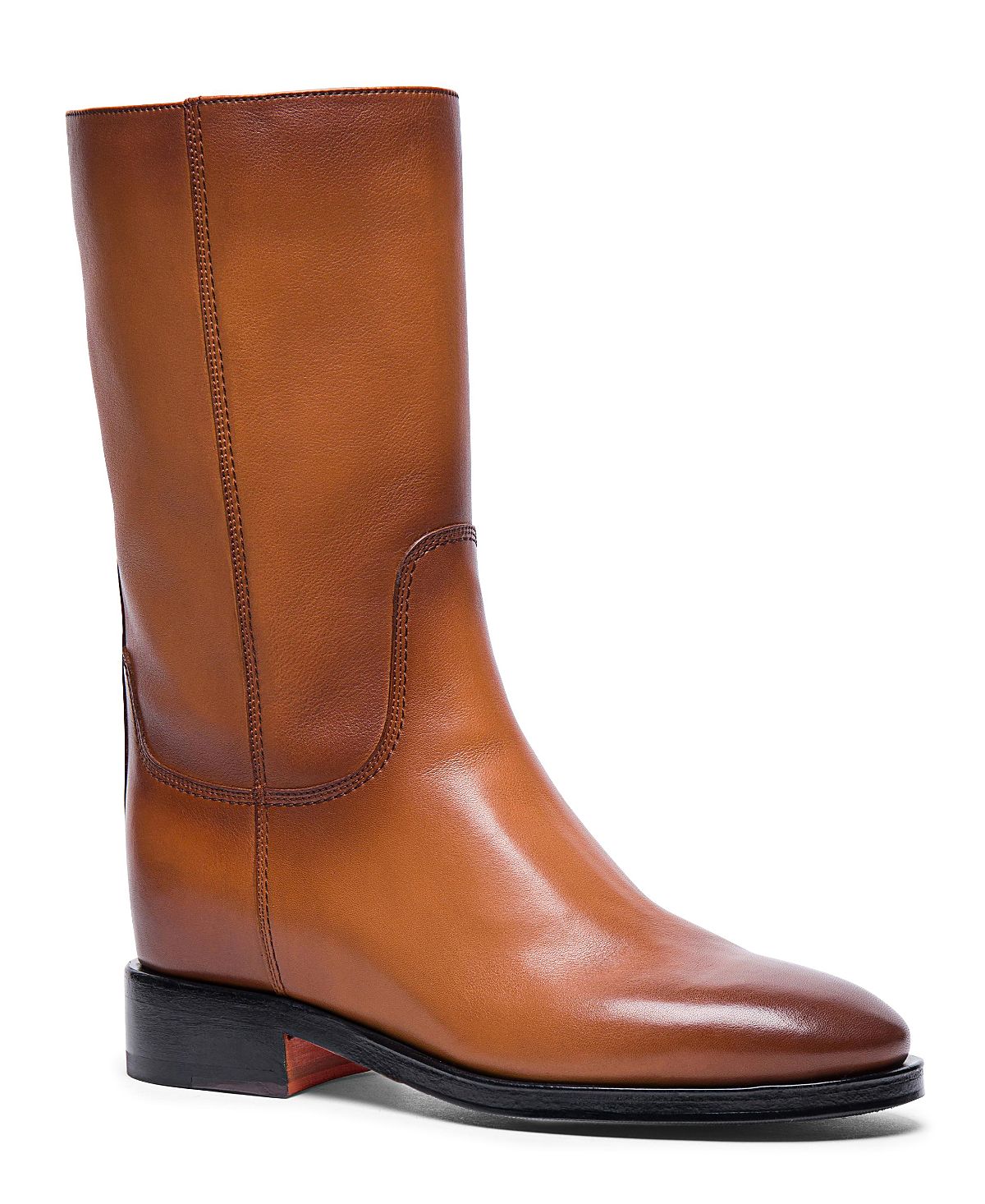 Santoni Women's Fleeces Leather Boot