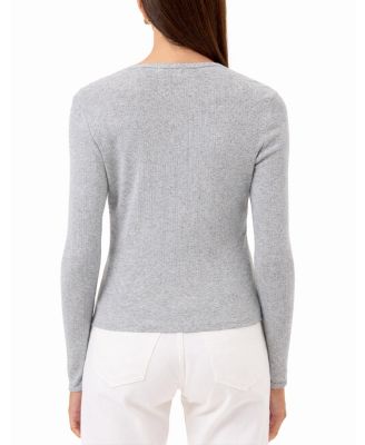  Sloane Pointelle Henley Tee