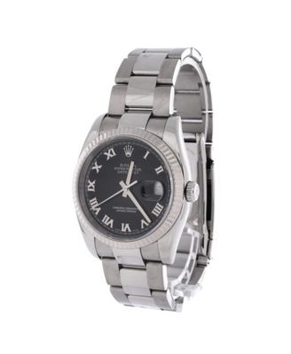  Oyster Perpetual Datejust Automatic Watch in Stainless Steel and White Gold 36mm