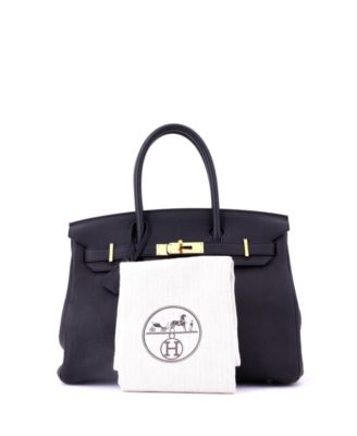 Birkin 30 Handbag Black Togo with Rose Gold Hardware