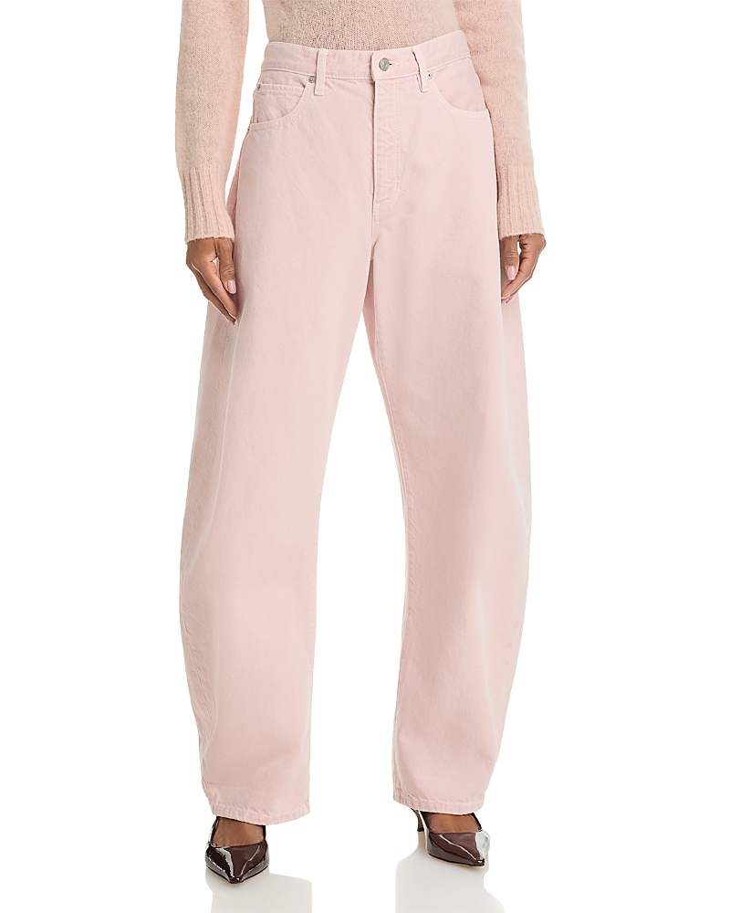 Frame The Bubble High Rise Barrel Jeans in Taffy