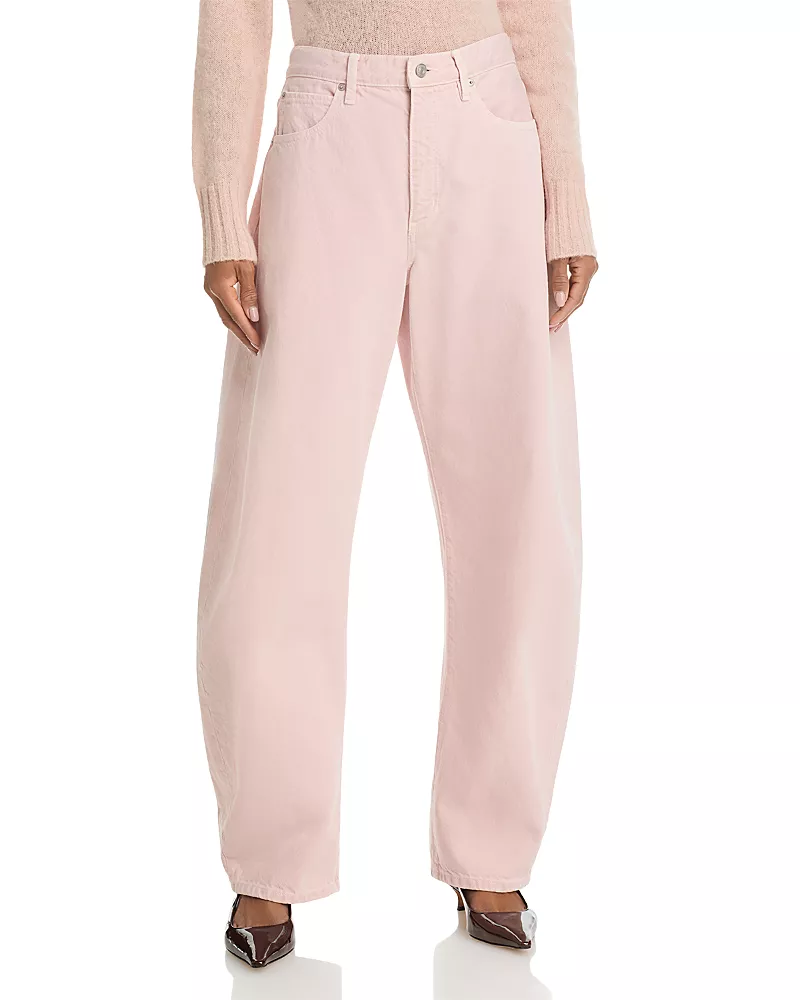 Frame The Bubble High Rise Barrel Jeans in Taffy
