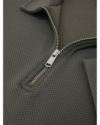 Forno Half Zip Textured Polo Shirt