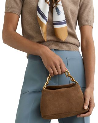 Peony Suede Handbag
