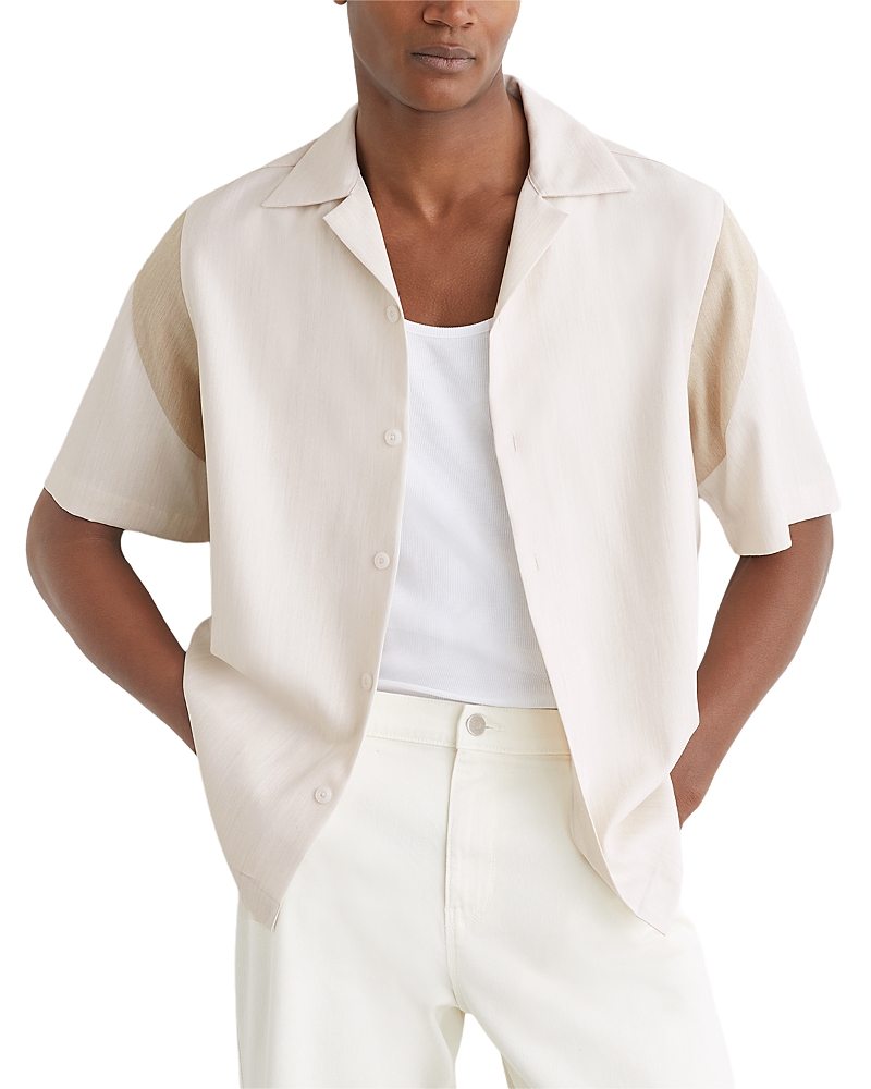 Reiss Fortuna Regular Fit Oatmeal Shirt
