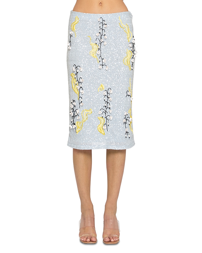 DES_PHEMMES Embellished Pencil Skirt