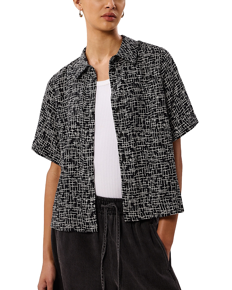 Whistles Woven Grid Shirt