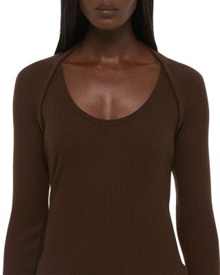 Ribbed Shrug Top
