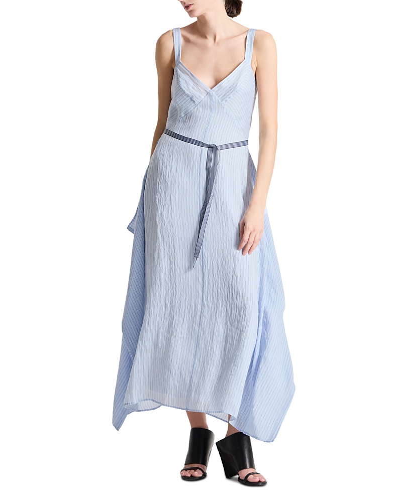 Saint Art Marin Pinstriped Dress