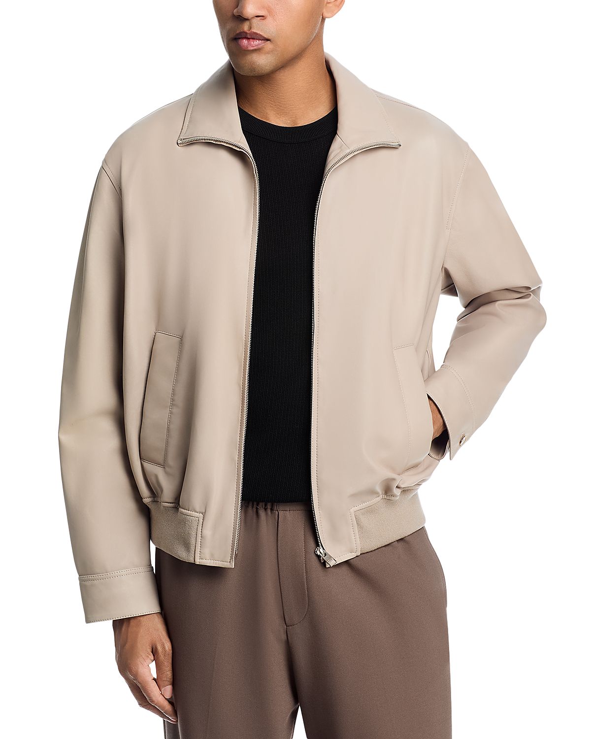 Frame Leather Bomber Jacket