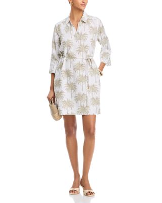 Palm Banks Three Quarter Sleeve Dress