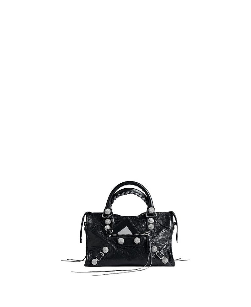Balenciaga Le City Bag Small Giant Studs With Rhinestones · One Size