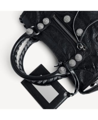 Le City Bag Small Giant Studs With Rhinestones