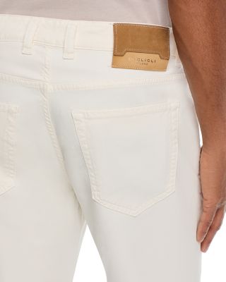 Cotton & Tencel Garment Dye Slim Fit Five Pocket Pants