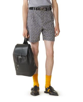 Printed Cotton Shorts