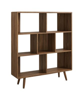 Transmit 7 Shelf Wood Grain Bookcase