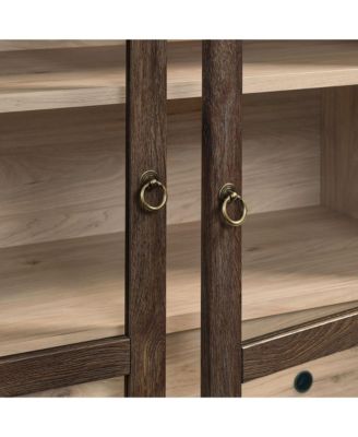 Nolan 74" Tall Wide Arched Storage Display Cabinet