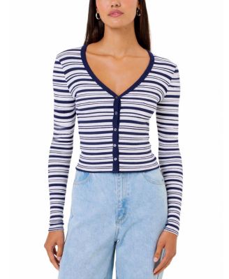  Zoe Breton Stripe Cardigan