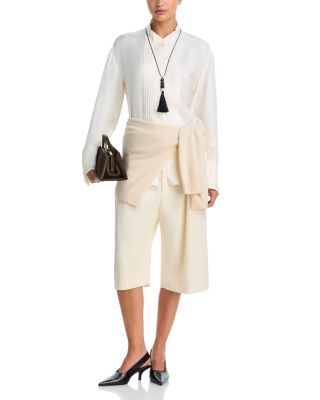 Shaped Tuxedo Silk Shirt  