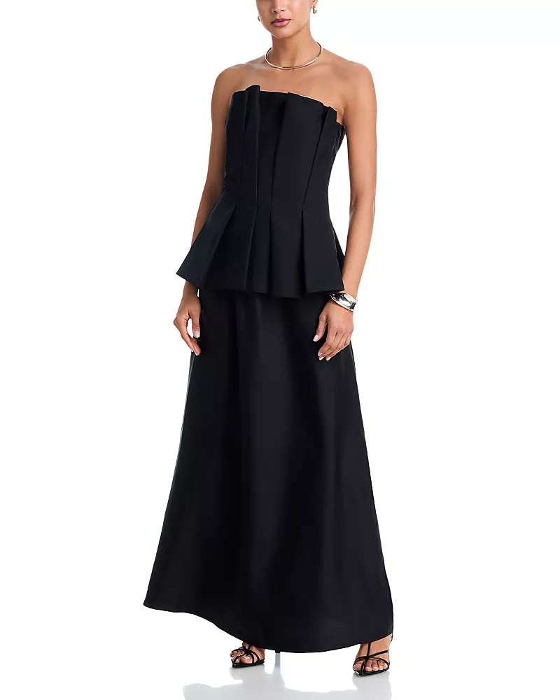 ROHE Sculptural Tulip Bustier Dress