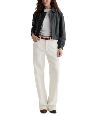 Billie High Rise Straight Jeans in Powder