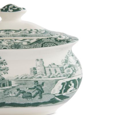 Heritage Green Italian Covered Sugar Bowl