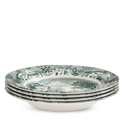 Heritage Green Italian Soup Plate, Set of 4