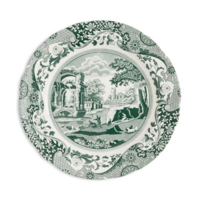 Heritage Green Italian Dinner Plate, Set of 4