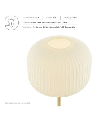 Reprise Glass Sphere Glass and Metal Table Lamp