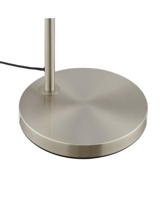  Element Transparent Glass and Metal Floor Lamp