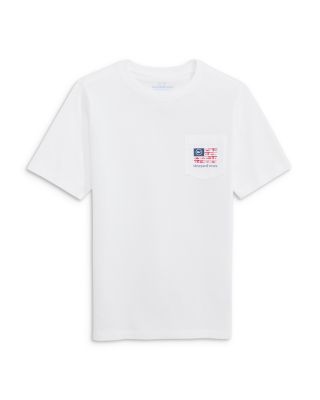 Boys' USA Reel Flag Short Sleeved Pocket Tee - Little Kid, Big Kid