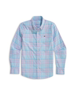 Boys' PRTFSH Plaid Shirt - Little Kid, Big Kid