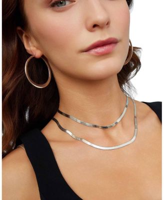 Sterling Silver Mirage Herringbone Necklace