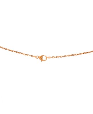 Mini Pop H Pendant Chain Necklace Metal and Enamel, 16"