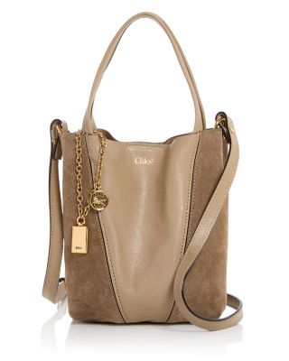 Spin Small Suede & Leather Tote