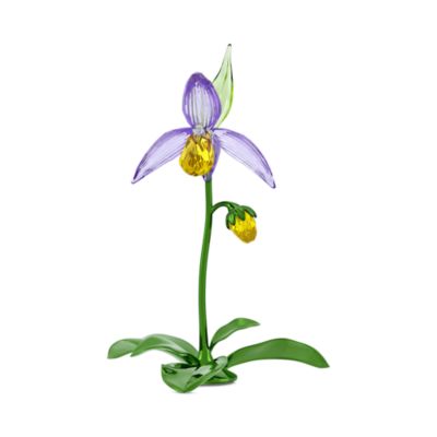 Florere Collection Lady Slipper Orchid Crystal Figurine